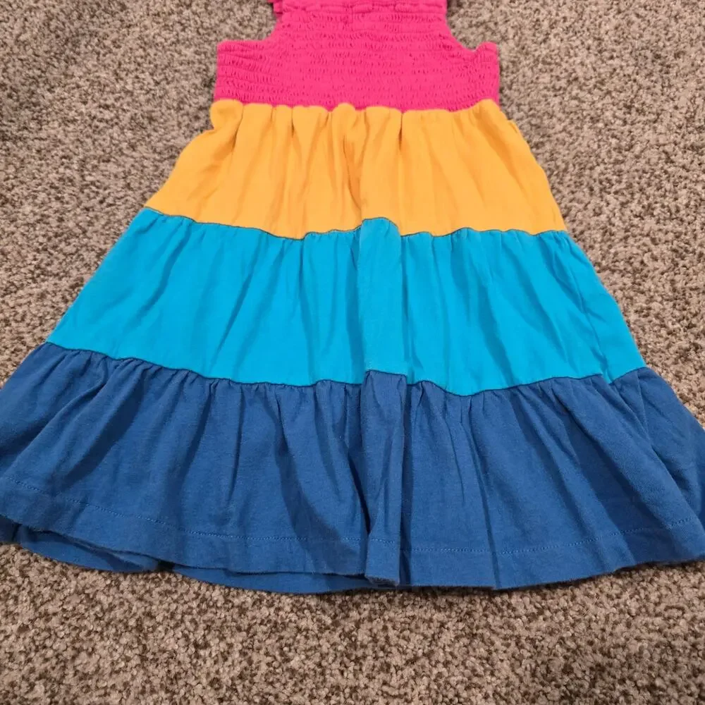Toddler Girl's Tucker + Tate Colorful Striped Smock Top Tank Dress | Size 3